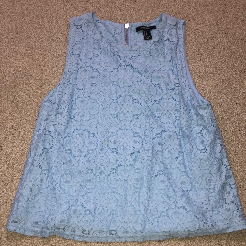 Blue Lace Tank
